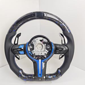 <span class=keywords><strong>Volante</strong></span> Deportivo <span class=keywords><strong>M</strong></span> Performance de Fibra de Carbono Forjada con Pantalla LED para F10 F20 F30 F31 F32 F36 M3 F80 M4 F82 M2 F87 X5 E70 E90 E92 - Product Image 1