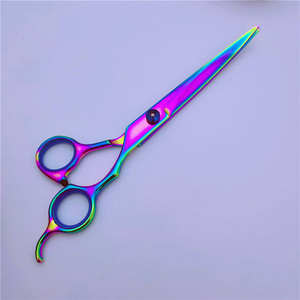 ชุดกรรไกรตัดแต่งขนสัตว์เลี้ยงสีสันสดใสขนาด 7 นิ้ว ยี่ห้อชิเต้า ผลิตจากสแตนเลส สำหรับแมว สะดวกสบาย จัดส่งตรงข้ามแดน - Product Image 5