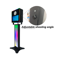 Photomaton miroir Selfie avec imprimante Dnp Ds620 et cabine de caméra rotative comme solution d'emballage complet