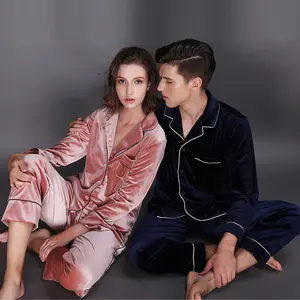 Winter Home peignoir épais Vêtements de nuit Pyjamas Couple Lounge Vêtements de nuit pour femmes et hommes