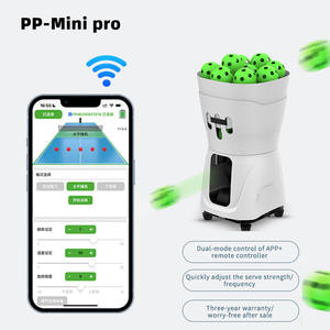 Новая ультралегкая машина для подачи мячей для пиклбола PP-Mini Pro из экологичного пластика для тренировок в помещении, вместимость 50 мячей - Product Image 6
