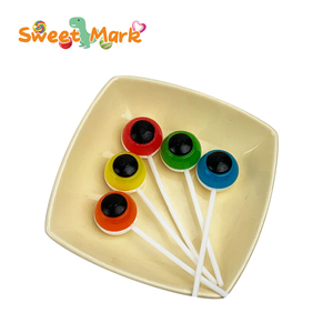 Monster Eye Ball Shape Lollipop Tree Caramelo duro con piruletas con sabor a frutas en embalaje de bolsa - Product Image 5