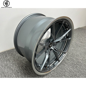 Rines Personalizados de Aleación de Aluminio Forjado en Gris Acero para el Nuevo Audi R8, de 19-24 Pulgadas, con Diseño Multirradio - Product Image 2