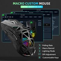 AULA SC620 PAW3311 RGB Mouse Nirkabel Hollow Mini 53G Ringan 12000DPI Tri-mode Dota 2 Valorant CSGO Backlit 8 Tombol