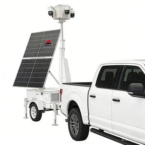 Remorques solaires toutes saisons avec caméra, remorque CCTV <span class=keywords><strong>solaire</strong></span> pliable pour travaux de génie civil et de construction sur le terrain - Product Image 3