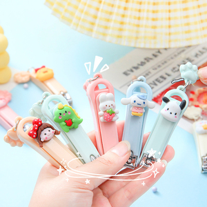 Cartoon Shaped Portable Nail Clippers Promotional Emery Boards Cute Dog Design Manicure Tools for Kids Students Home Use Big Ear