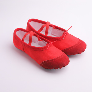 Chaussons de <span class=keywords><strong>danse</strong></span> <span class=keywords><strong>classique</strong></span> pour filles S.lemon, en toile extensible, semelle fendue, rouge, taille 36 - Product Image 3