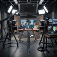 Teleprompter Kaca Pembagi Sinar 27 Inci untuk Ruang Pelatihan dan Konferensi, Nirkabel, Remote, Kelas Profesional, Pabrik OEM
