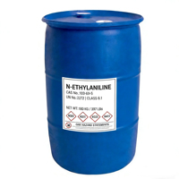 Intermédiaire azoïque N-éthylaniline de qualité 3 (99,3 %, 99,15 %, 99,0 %), CAS 103-69-5, matière chimique colorante, marque Fucheng, 200 kg/tambour