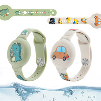 Bracelet étanche pour AirTag pour enfants, bracelet mignon pour enfant avec support caché réglable pour Apple AirTag