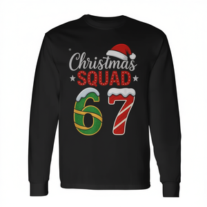 Maglietta a maniche lunghe Christmas Squad 67 con design natalizio per Natale - Product Image 2