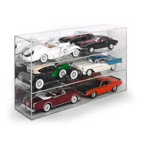 Caixa de exibição de carro de acrílico, modelo de acrílico transparente da fábrica