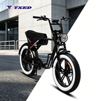 TXED Vélo Électrique Tout-Terrain à Pneus Larges 20 Pouces, Cadre en Alliage, 48V 750W, Vitesse Maximale, Offre Spéciale