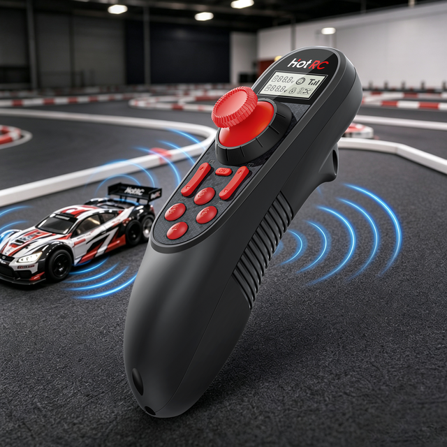 HotRC DS600 6CH 2.4GHz RC Radio Transmitter Remote Controller for Bait Boats Tugboats Toy Models