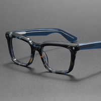 QSKY J853T370 Montures de lunettes en acétate, vente en gros, lunettes optiques, stock de détail, style designer, lunettes rétro épaisses de forme carrée