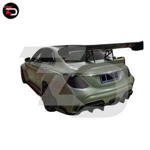 Kit Carrozzeria Larga Stile T in Offerta Speciale per <span class=keywords><strong>Mercedes</strong></span> Classe C W205 <span class=keywords><strong>C180</strong></span> C220 C260 con Parafanghi Larghi Paraurti Minigonne Laterali e Alettone Posteriore - Product Image 5