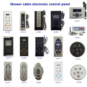 ส่วนประกอบอุปกรณ์เสริมห้องโดยสารฝักบัวอาบน้ำแบบอิเล็กทรอนิกส์มีแผงควบคุมพร้อมพัดลมและไฟ - Product Image 6