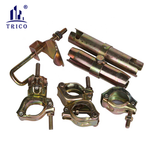Abrazadera de andamio de construcción BS1139 EN74 Acoplador doble presionado JIS Acoplador giratorio Abrazadera fija - Product Image 3