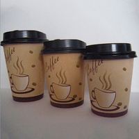 Gobelet à café chaud épaissi avec logo personnalisé, gobelet en papier jetable pour dégustation