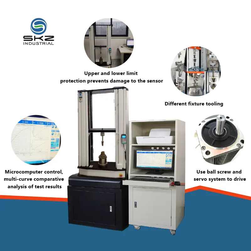 معدات المختبرات SKZ0154 آلة اختبار الشد الشاملة الصناعية