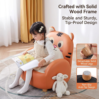 Fauteuil simple pour enfants, motif dessin animé mignon, siège de lecture paresseux pour tout-petits, garçons et filles, pour la maison, la crèche et la maternelle