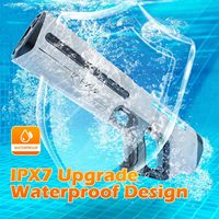 Pistolet à eau électrique automatique EPT à absorption d'eau, lumière LED, alimenté par piles, jet puissant, pour enfants et adultes, été