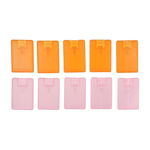 En Stock 100 Piezas de Botellas de Perfume de Bolsillo de Plástico de 20 ml con Forma de Tarjeta de Crédito y Serigrafía para Desinfectante de Manos - Product Image 1