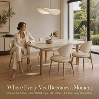 Chaise de salle à manger de luxe légère dossier en cuir PU véritable haut de gamme en acier inoxydable design simple et moderne pour petits meubles de maison