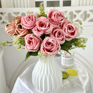 Nhà Máy Trực Tiếp 7 Đầu Hoa Mẫu Đơn Bó Hoa Nhân Tạo Cho Bên Nhà Trang Trí Đám Cưới Trắng Giả Hoa Mẫu Đơn Hoa - Product Image 4