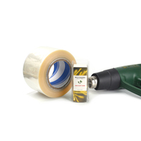 Rouleau de film rétractable en PVC transparent pour bouteille d'eau ou de boisson, film d'emballage rétractable imprimé sur mesure