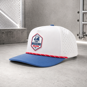 Custom Logo Silicone Badge 5 Panel Golf <b>Hat</b> High Quality Low MOQ Custom Adjustable Strap Quick Dry Ventilated Men - Product Image 3