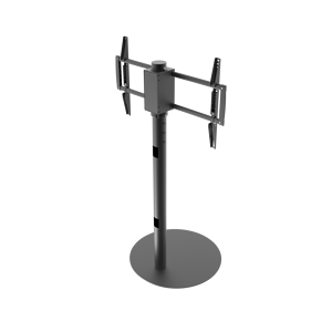 Support de sol pour téléviseur LCD moderne en acier avec roulettes, rotation à 90 degrés, 600*400 mm, VESA standard - Product Image 2