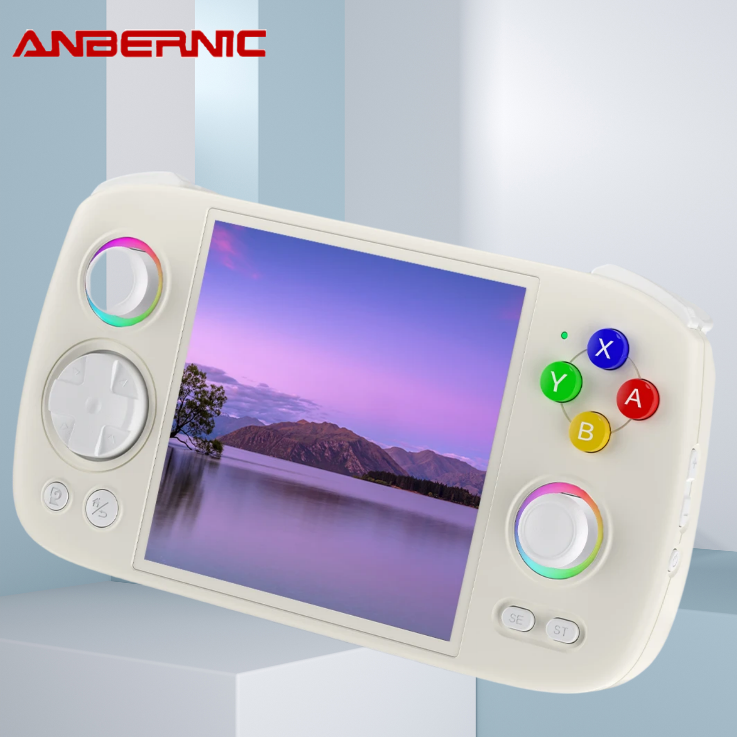 Anbernic Rg Cubeハンドヘルドコンソールバイクアーケードゲームマシン