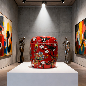 Lọ hoa sứ - Lọ hoa trang trí nhà cửa tinh tế để trưng bày bó hoa - Product Image 3