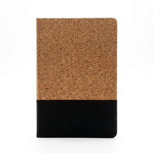 2026 Hot Selling JIUSI Model 1897 Custom A5 Business Eco Friendly Silk Screen Printed Soft Cork Cover Linen <b>Notebooks</b> for Office - Product Image 1