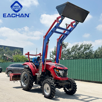Prix pas cher tout-puissant Compact 80 HP agriculture verger terrain cultivé tracteur 4x4 multifonctionnel tracteur de terrain à double usage