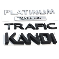 Accessoires de voiture personnalisés, autocollants de logo de marque en plastique ABS 3D chromé, emblèmes de voiture personnalisés, imperméables