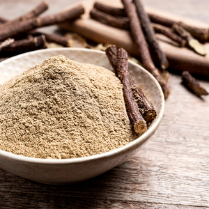 Extracto de Raíz de Regaliz (Mulethi) en Polvo de Grado Cosmético de Alta Calidad, Cultivo Silvestre Certificado, Precios al por Mayor - Product Image 1