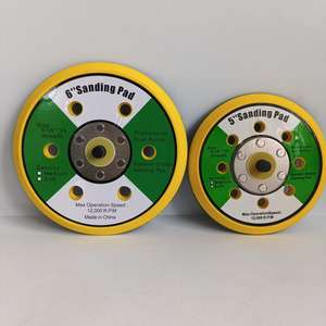 Coussinets de support de disque abrasif 4 pouces 5 pouces 6 pouces 5/16 pouces avec 24 crochets et boucles de filetage Coussinets de roue abrasifs - Product Image 5