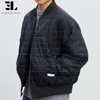 Blouson aviateur réversible en nylon satiné LARSUR, personnalisé en usine, avec doublure matelassée, style tactique, utilitaire, court, pour pilote de chasse