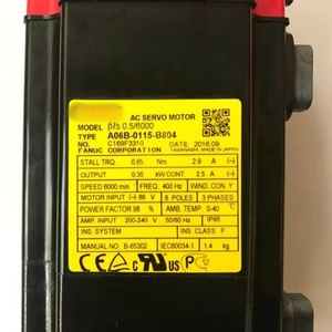 มอเตอร์ AC รุ่น A06B-0115-B804 F ANUC BiS0.5/6000 0.35kW 6000RPM สำหรับหุ่นยนต์อุตสาหกรรม - Product Image 3