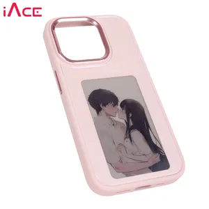 DIY Ink Screen Phone Case NFC Phone Case Screen Projection Anti Drop Cover Case For IPhone 13 14 15 Pro Max
