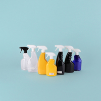 Bouteille de pulvérisation à gâchette en plastique PET personnalisable de 500ml sérigraphie pour le nettoyage de la maison avec logo personnalisé