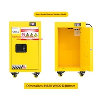 Armoire anti-explosion à détection de fumée intelligente, batterie au lithium rechargeable, ignifuge, dissipation de chaleur, extincteur