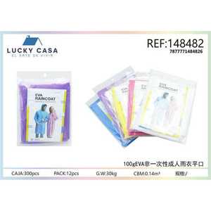 All'ingrosso impermeabile leggero EVA impermeabili in colori assortiti per adulti impermeabile formato libero XL stile cartone animato per tornare a scuola - Product Image 1