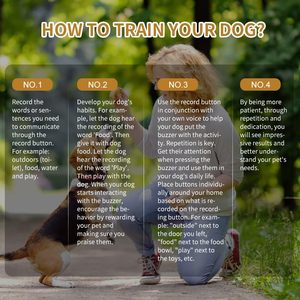 30 giây ghi lại và phát lại nút chó để liên lạc đào tạo thú cưng buzzer - Product Image 6