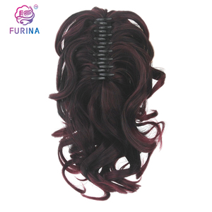 Furina Venta caliente mujeres blancas resistente al calor sintético 613 # rubio con extensiones de cabello de cola de caballo de garra - Product Image 5