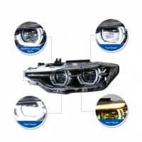 Ensemble de phares LED modifiés 12V, haute luminosité 6000lm 6000K 25W pour Série 3 F30 F35 328i F31 2013-2018, Plug-and-play