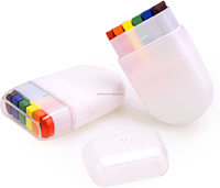 SPOT Adultos Gay Pride Rainbow Face Crayon Lesbian Bisexual Fan Brush Pintura corporal Unisex Cosplay Party Make Up