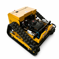 Mesin Pemotong Rumput Remote Control Ringkas Lebar 940mm Pengoperasian Mudah Pemotongan 550mm untuk Rumput Rumah dan Halaman Belakang